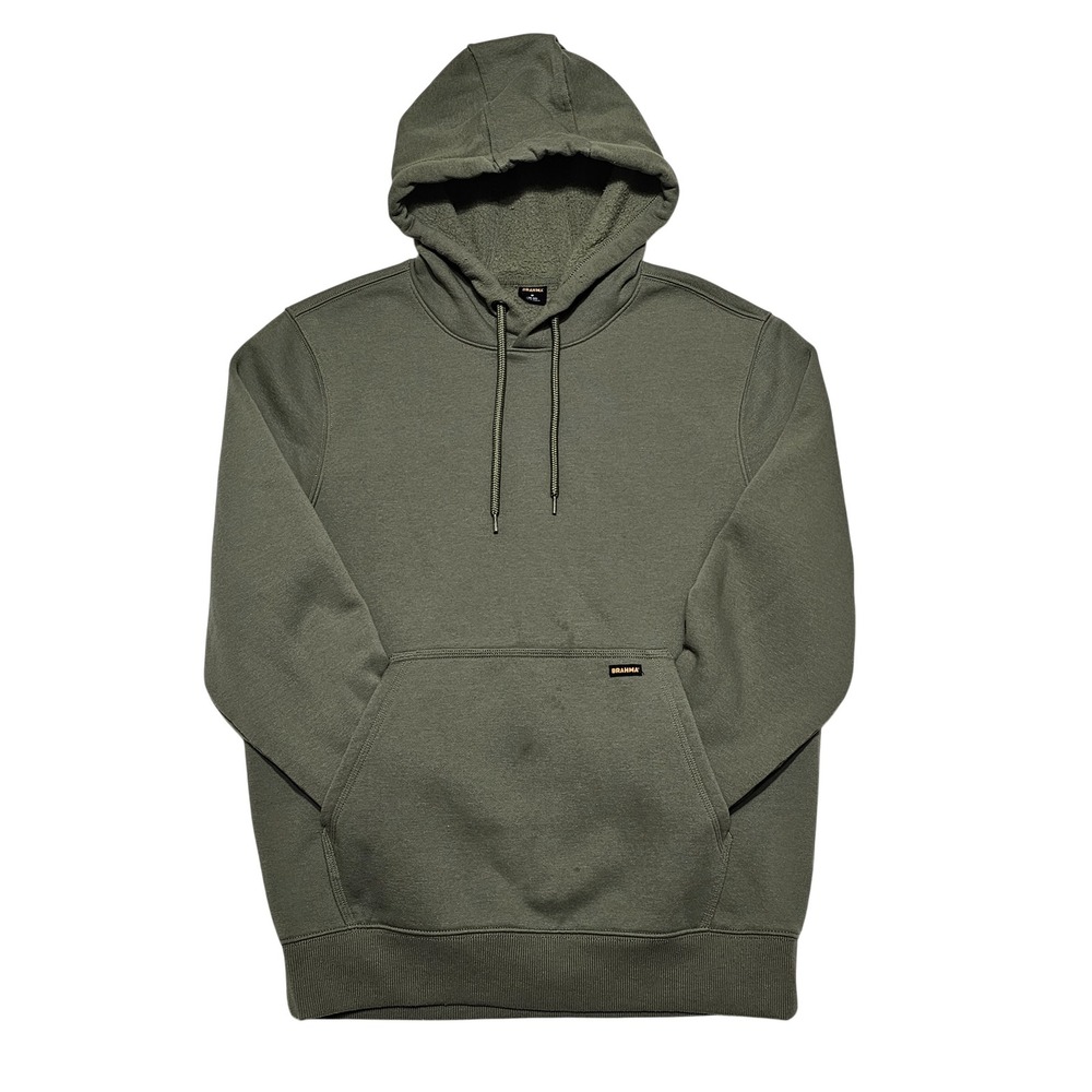 Brahma Mens Green Pullover Hoodie Size Medium Recycled Materials *READ*‎